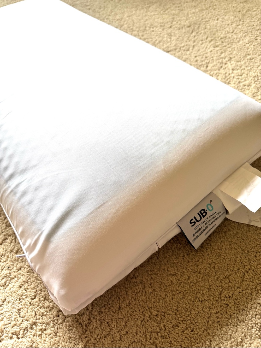 Soft-cell chill reversible / adjustable Cooling gel Memory Foam Pillow BRAND NEW